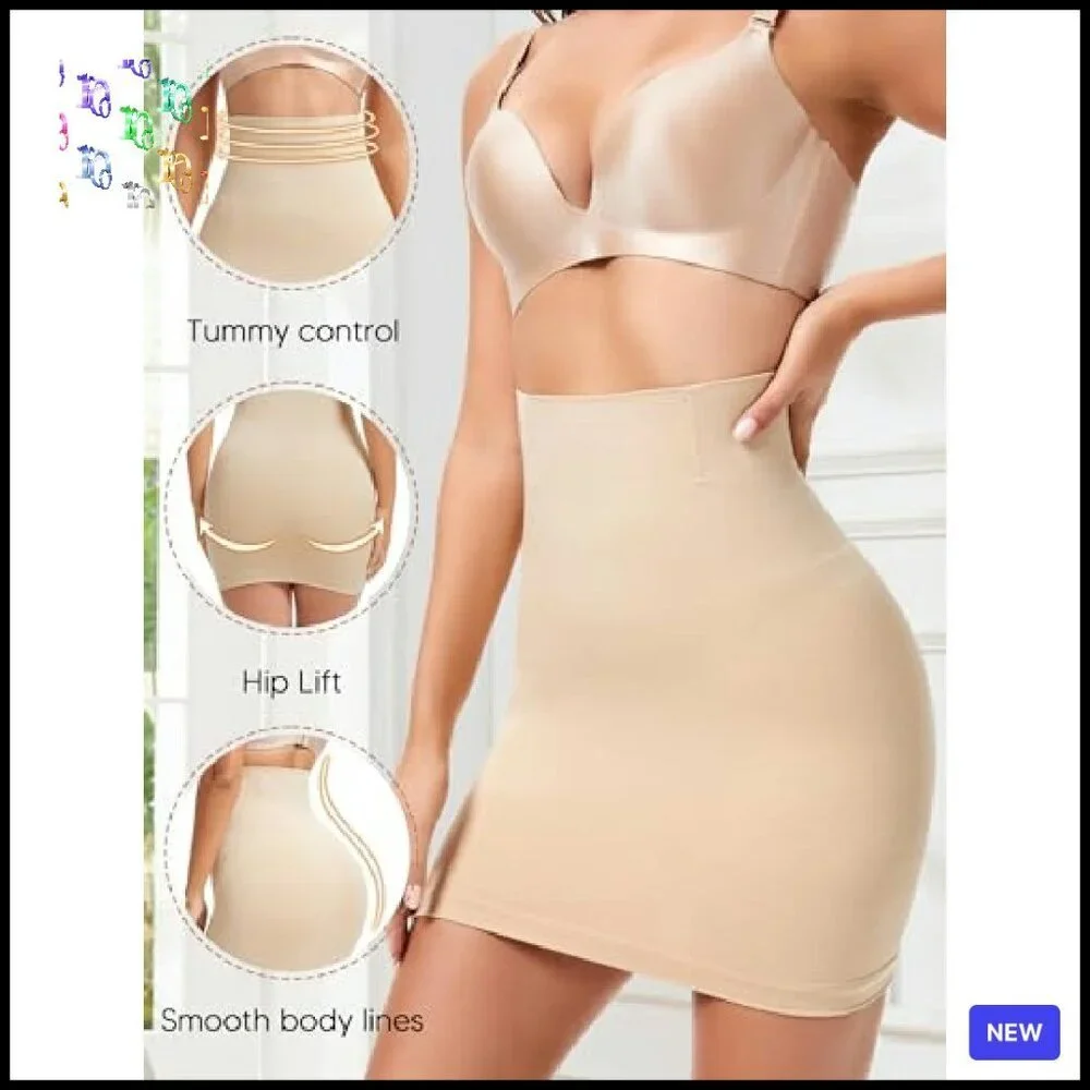 Tummy Control Slip Shorts Under Dresses Anti Chafing Shapewear Elegant